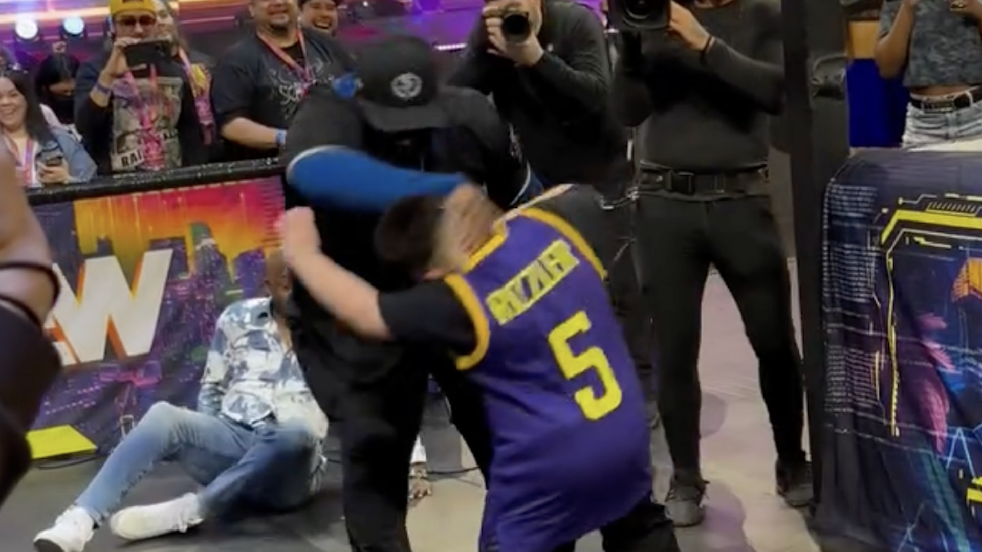 The Rizzler gets thrown down during wild AEW Revolution match
