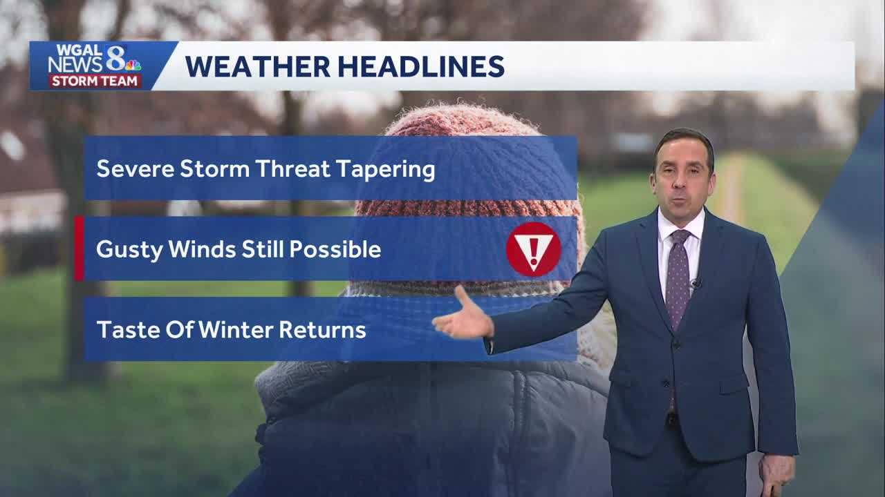 Hour-by-hour: Severe thunderstorm risk diminishes, wind advisory still ...