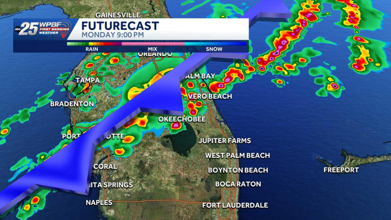 As rain moves into South Florida, temperatures expected to be cooler on ...