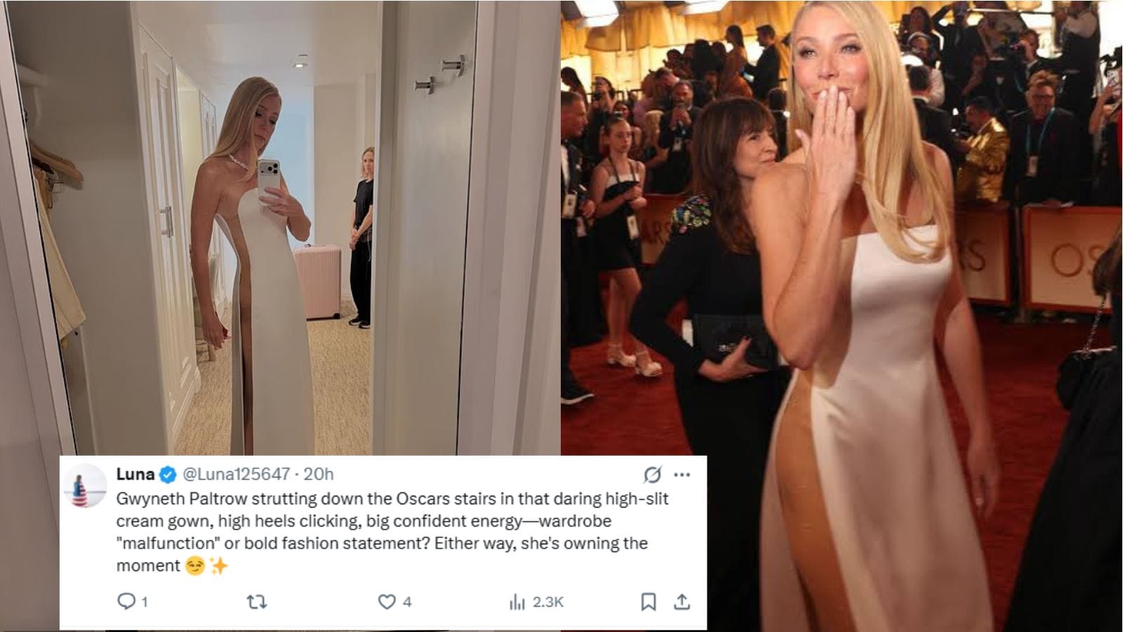 sachin and babi light blue dress The Most Scandalous Red Carpet Slit Dresses
