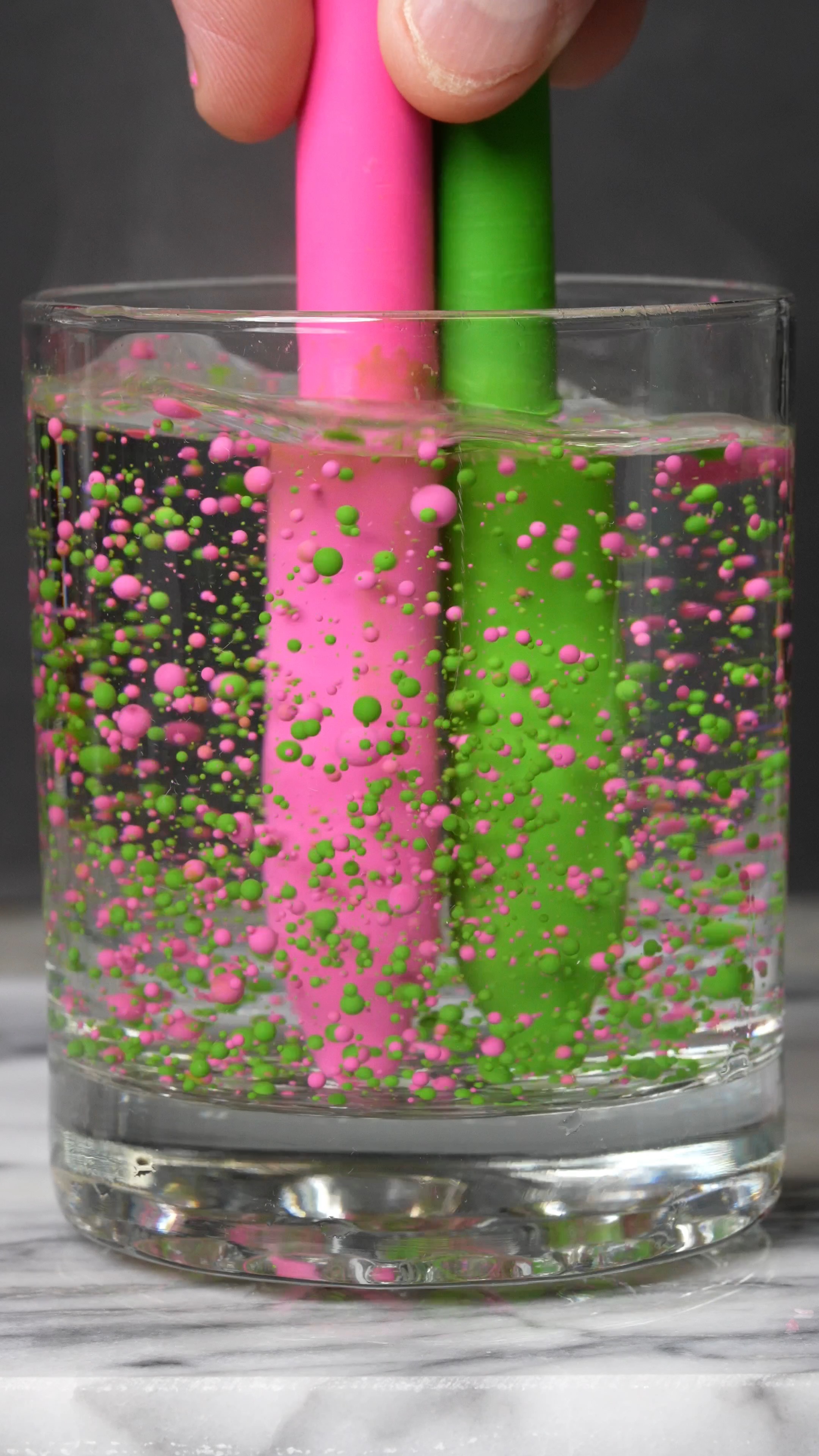 Making crayon-inspired boba tea