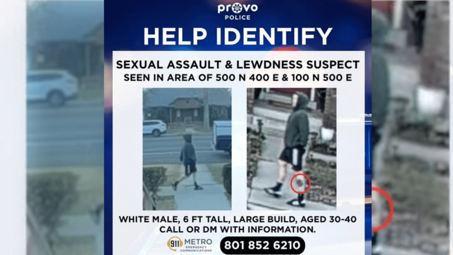 Provo police seek public’s help identifying sexual assault suspect<br><br>