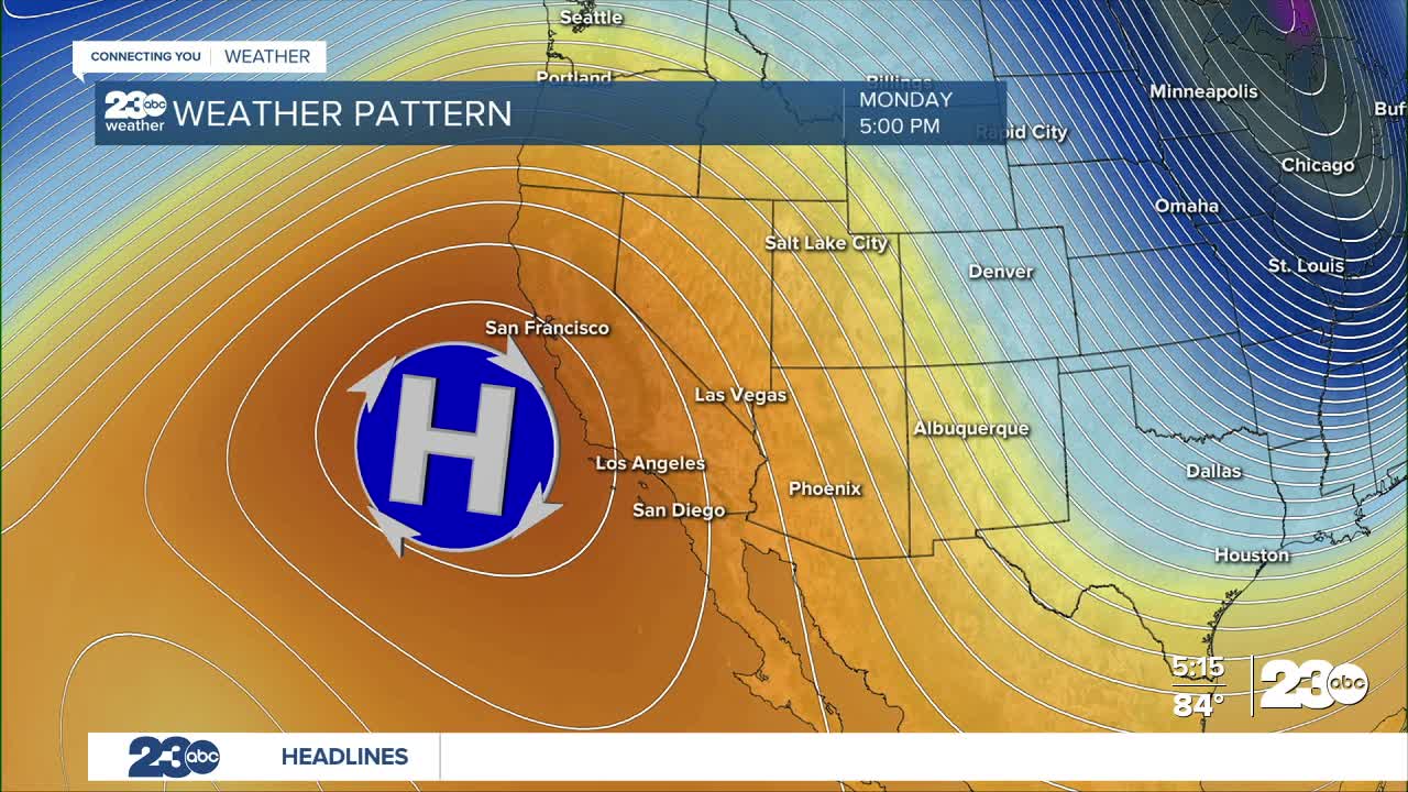 23ABC evening weather update March 16, 2026