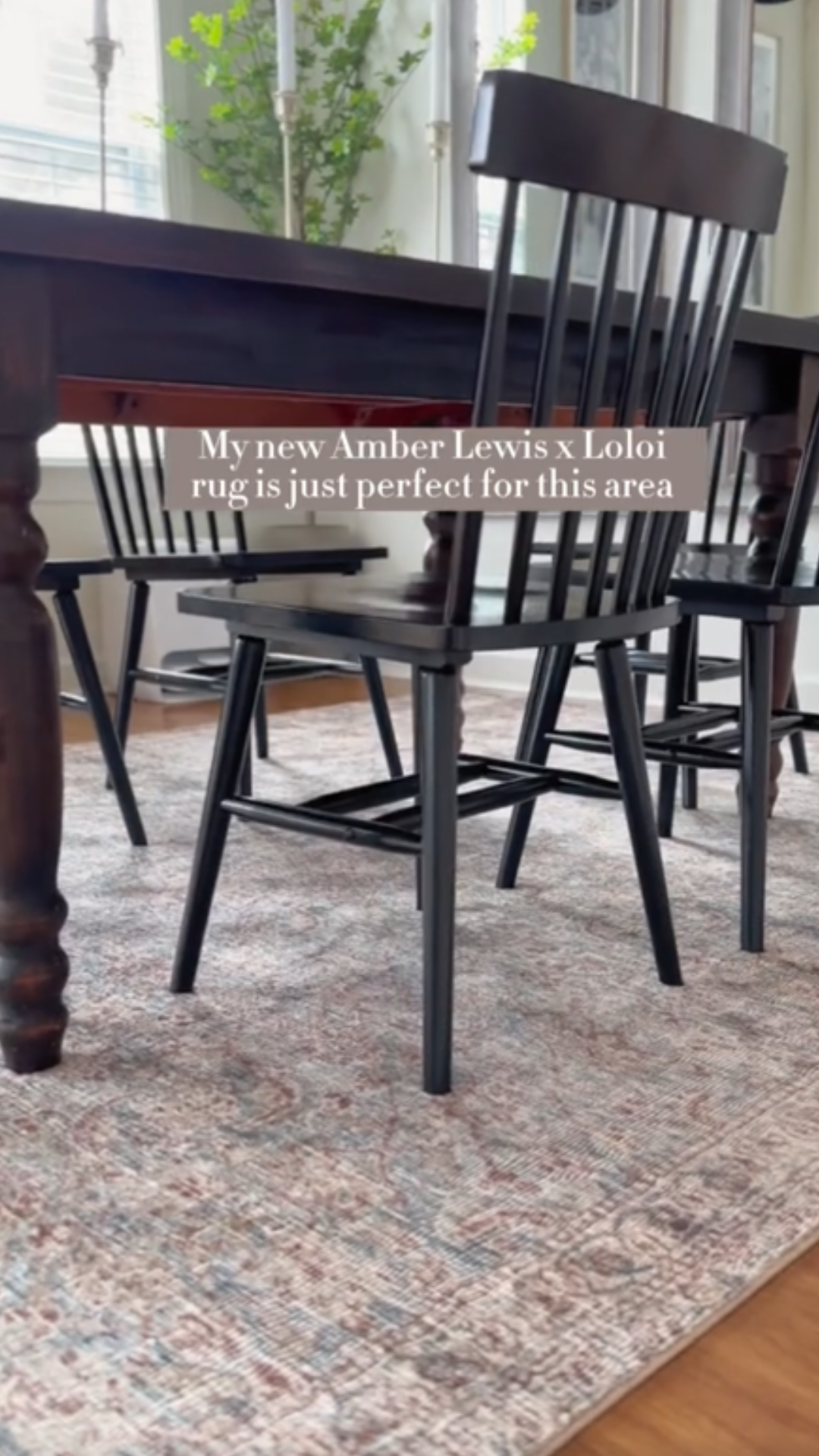Affordable dining room decor trends with modern organic rugs