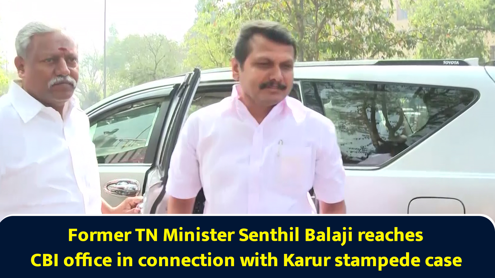 Former TN minister Senthil Balaji reaches CBI office in connection with ...