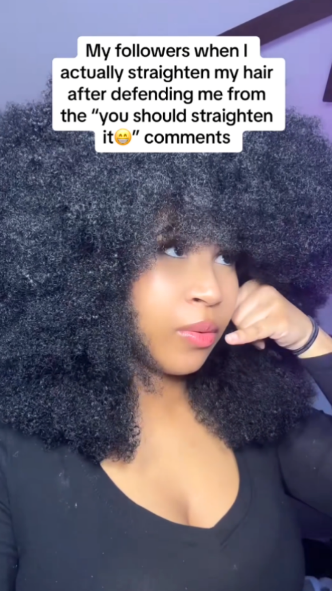 Afro hair transformation full process and results
