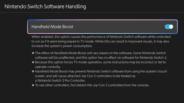 The Nintendo Switch 2 just got a handheld boost mode and a bunch of ...
