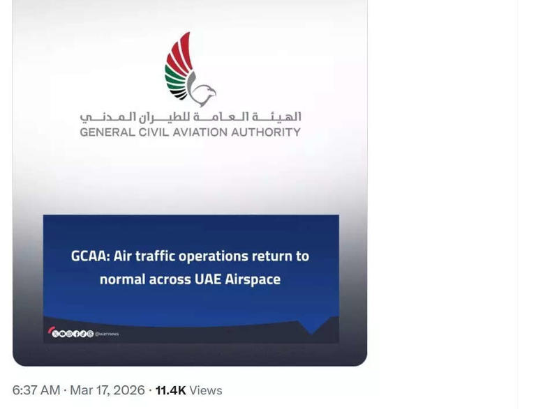 Dubai airports update 17 March: UAE airspace returns to normal after a ...