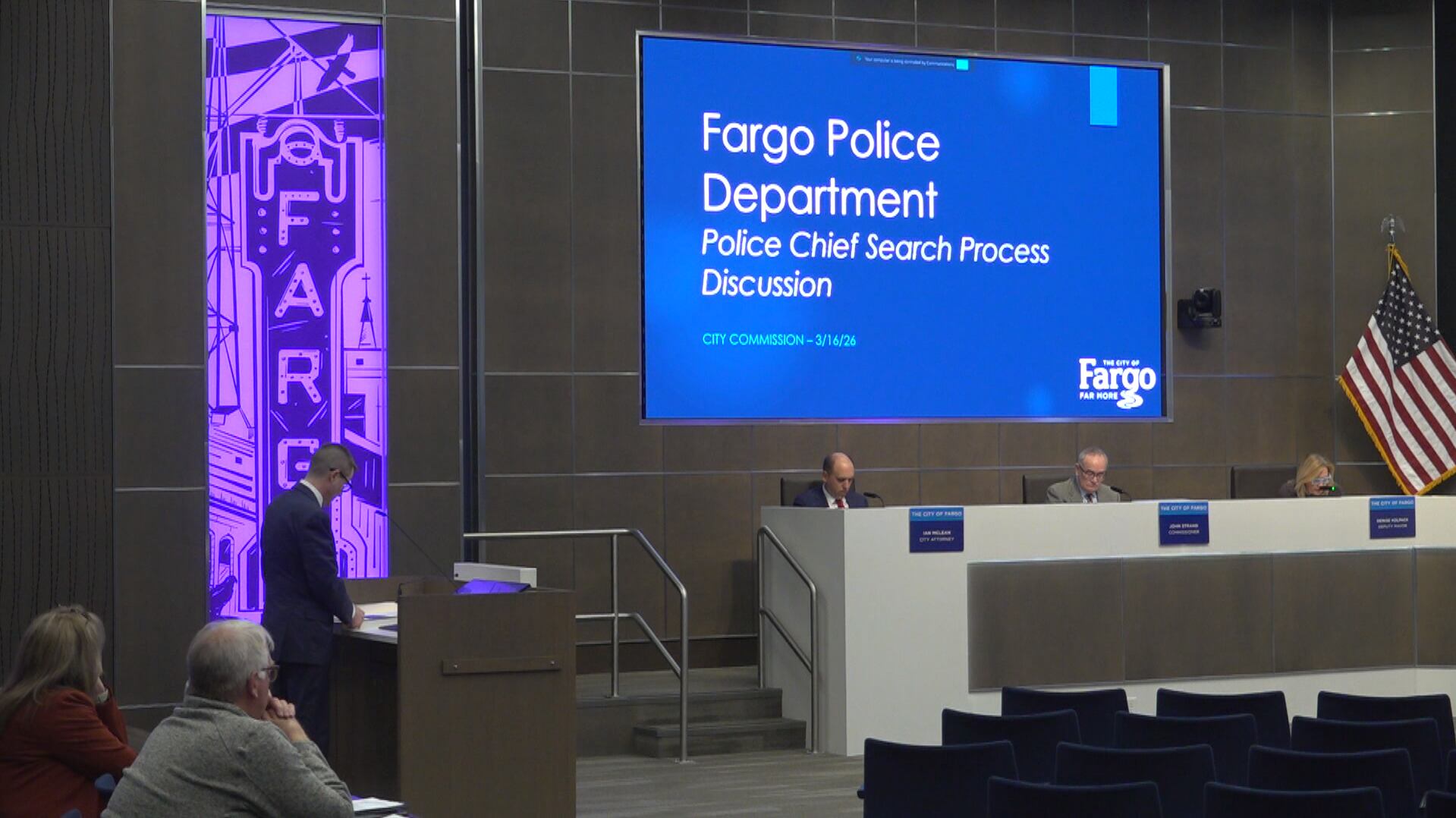 Fargo police chief search: City debates timeline, interim leadership