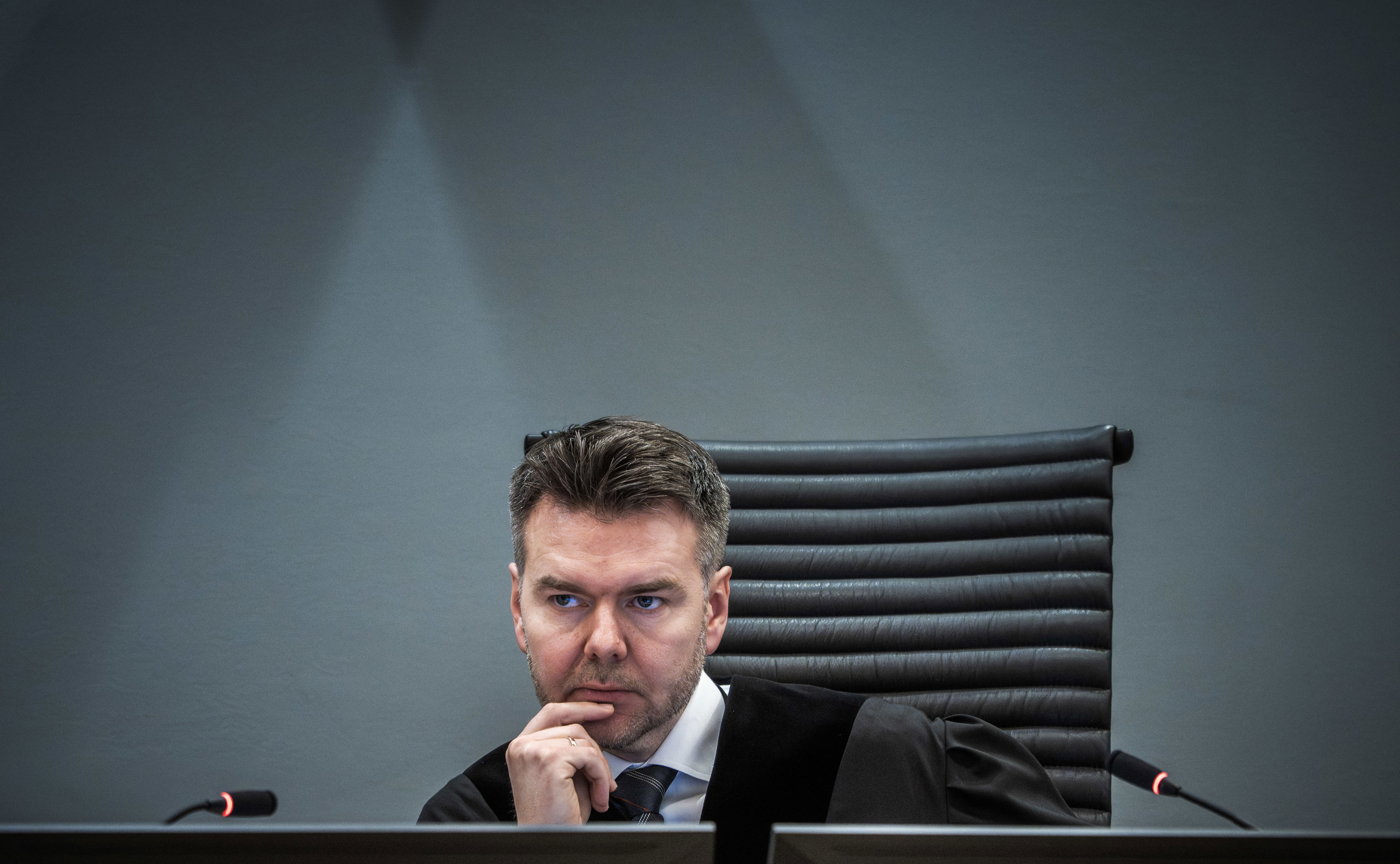 Det er tingrettsdommer Jon Sverdrup Efjestad som sammen med de to meddommerne skal avgjøre om Marius Borg Høiby er skyldig og hva slags straff han skal få. Foto: Ole Berg-Rusten / NTB