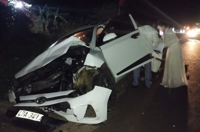 Xe tải tông hàng loạt phương tiện trên quốc lộ 29, một người tử vong