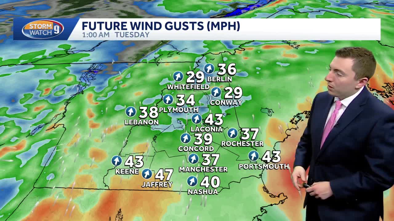 Gusty winds continue Tuesday across New Hampshire; flood watch remains ...