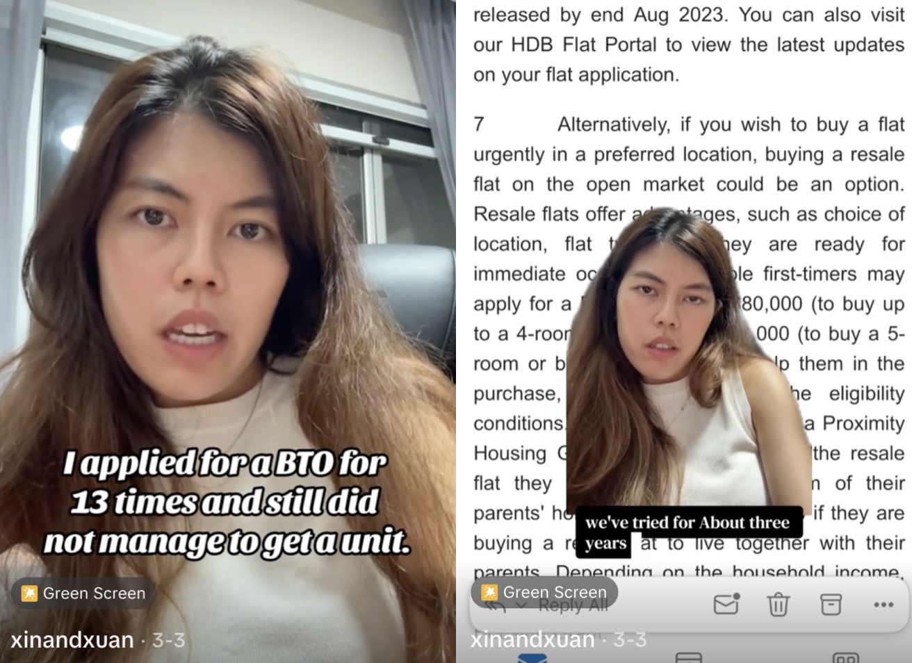 After woman’s post about applying for BTO 11 times goes viral, FB user ...