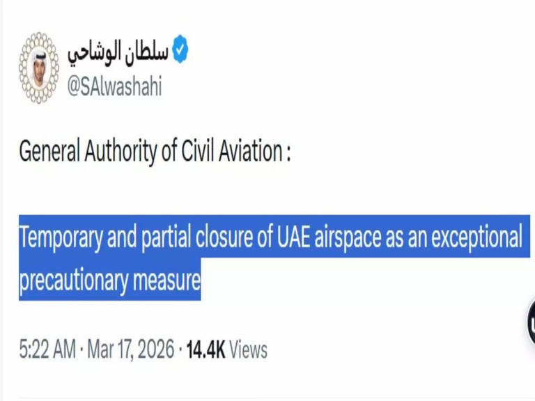 Dubai airports update 17 March: UAE airspace returns to normal after a ...
