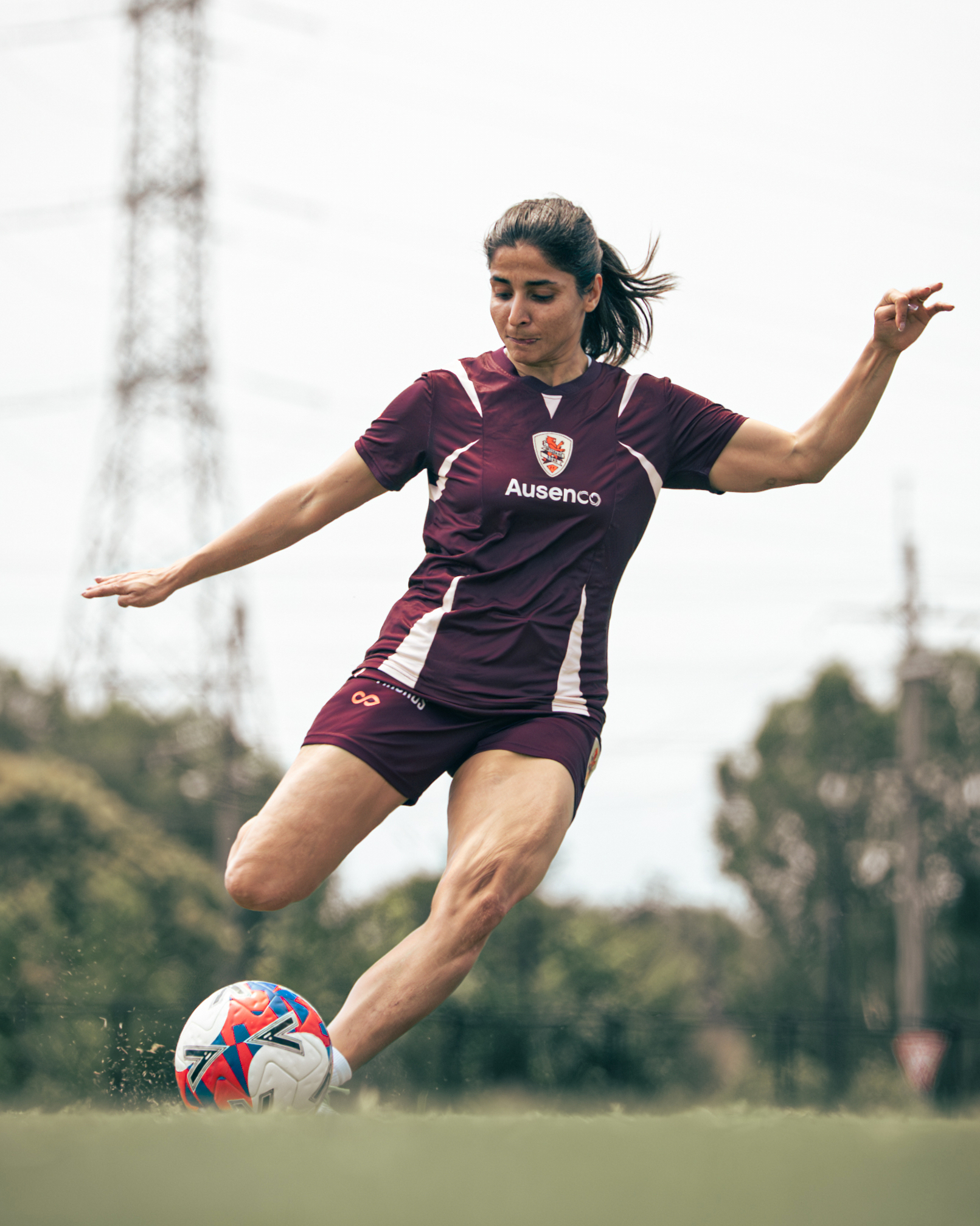 Iranian women soccer players granted asylum in Australia are pictured training in Brisbane<br><br>