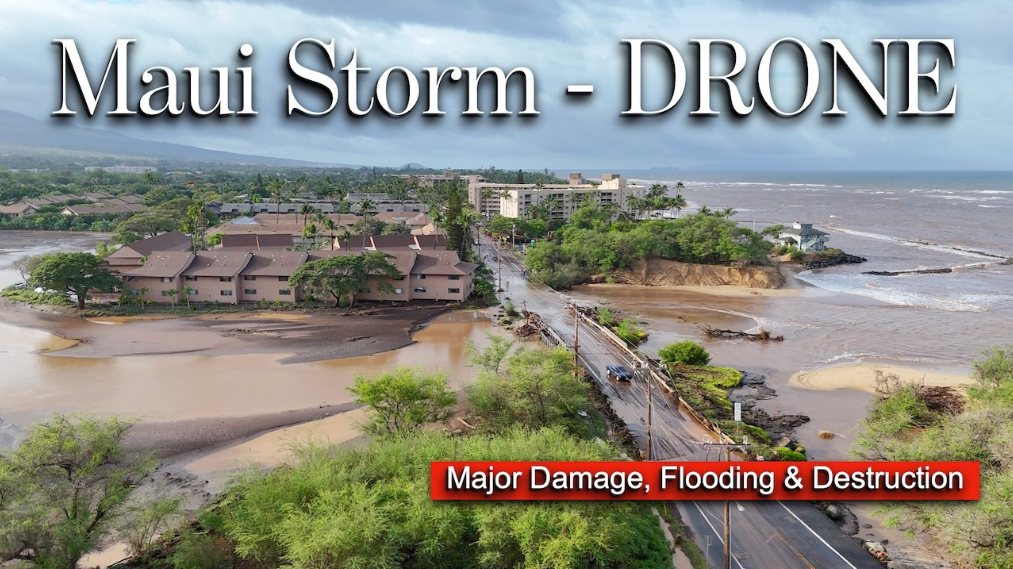 Drone view of Maui storm 2026 shows the true scale of destruction