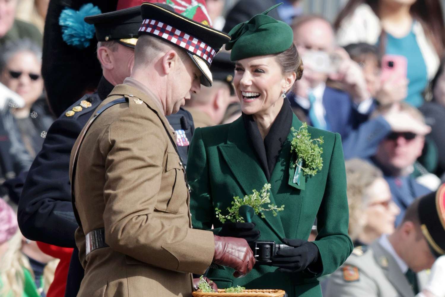 Princess Kate returns to lead Irish Guards
