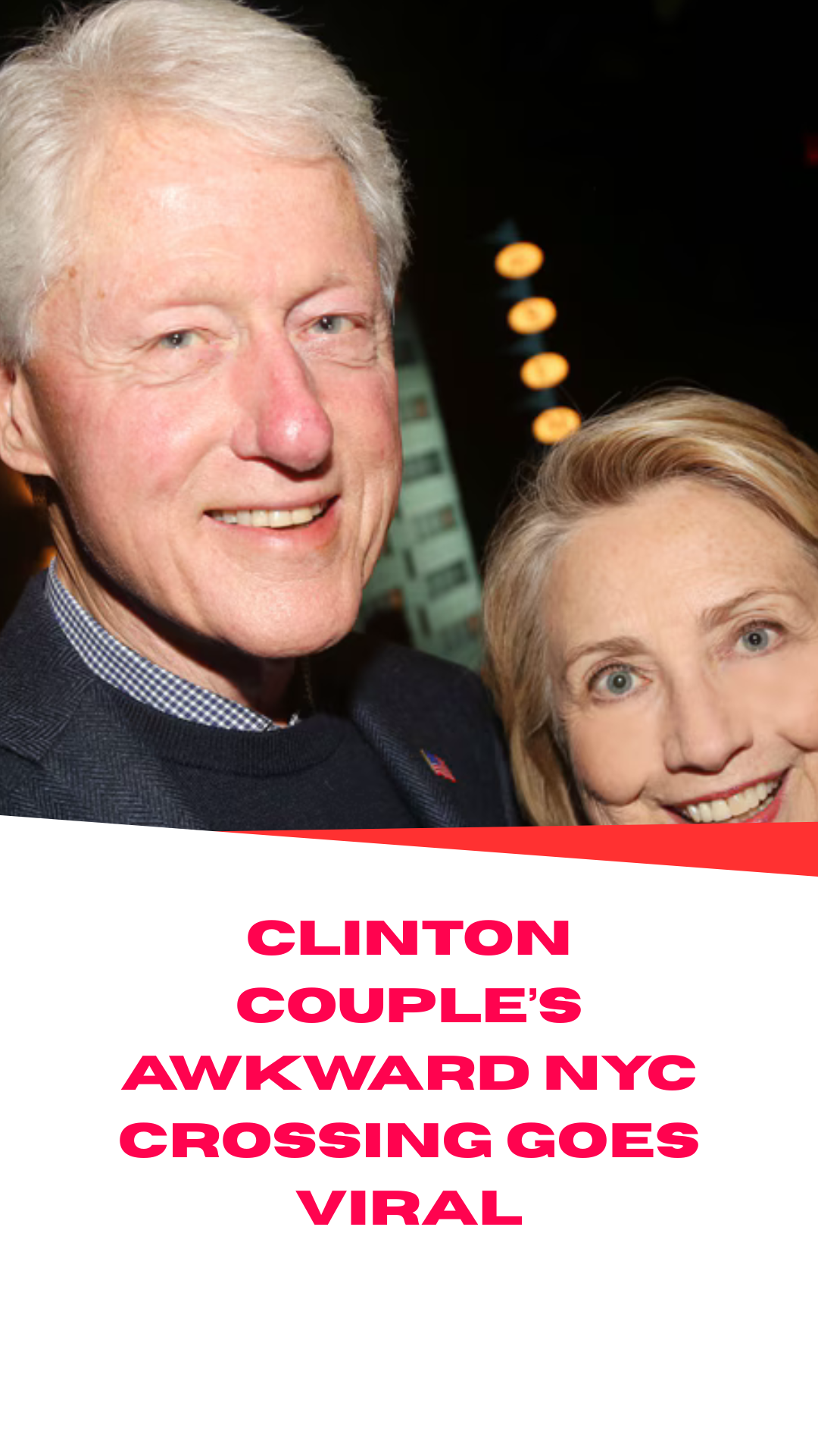 Clinton couple’s awkward NYC crossing goes viral