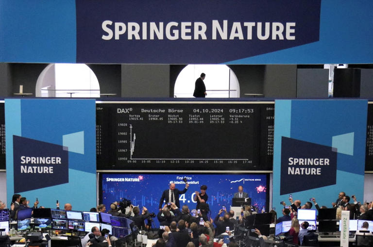 Springer Nature shares recover some ground on upbeat outlook