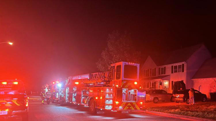 3 people displaced after house fire on Lynnhurst Boulevard in Chesapeake