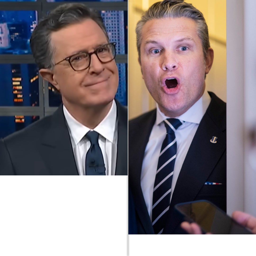 Stephen Colbert momentarily stunned into silence by Pete Hegseth’s ...
