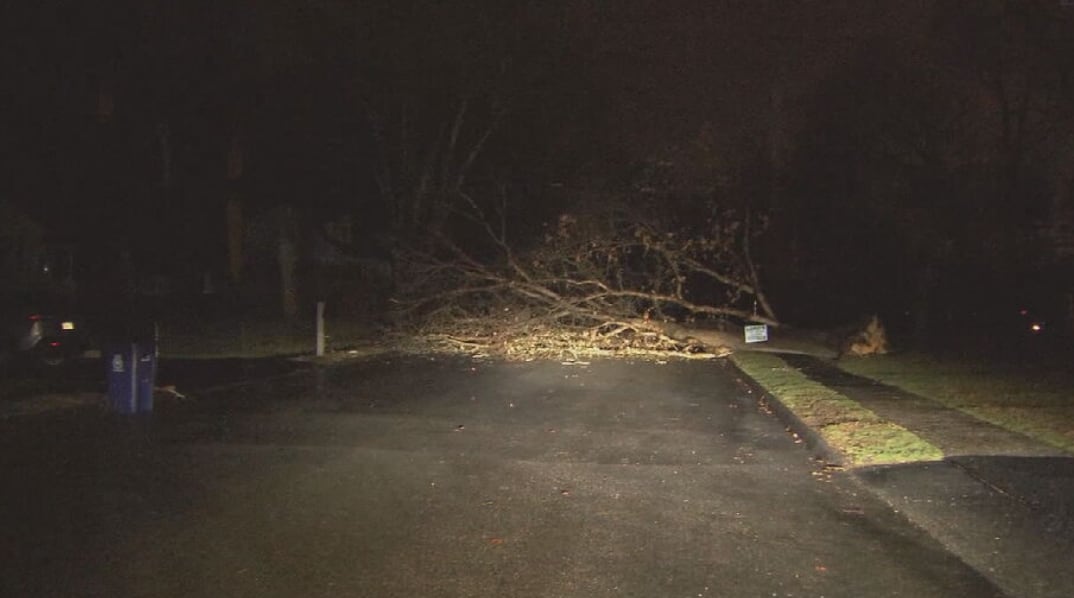 Tens of thousands without power after heavy rain, high winds
