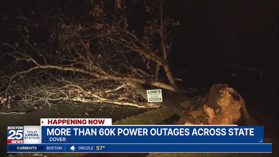 Tens of thousands without power after heavy rain, high winds