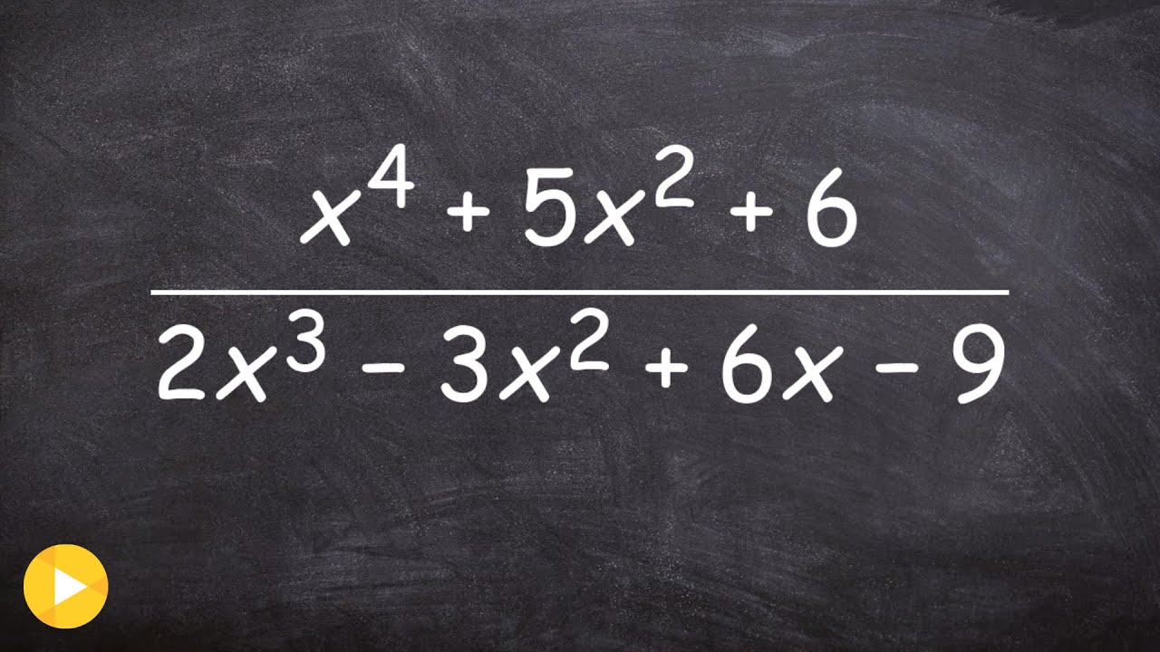 Simplify rational expression with higher exponents and determine ...