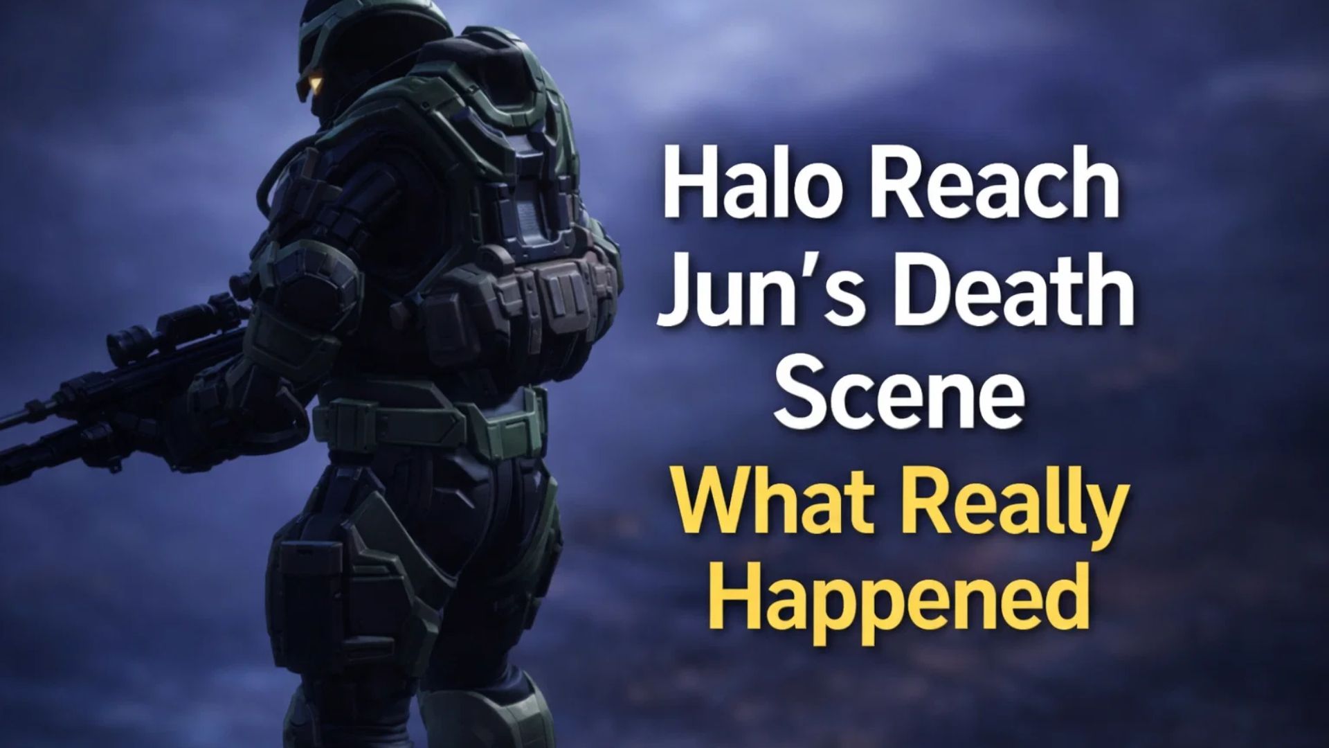 Halo Reach Juns Death Scene What Really Happened