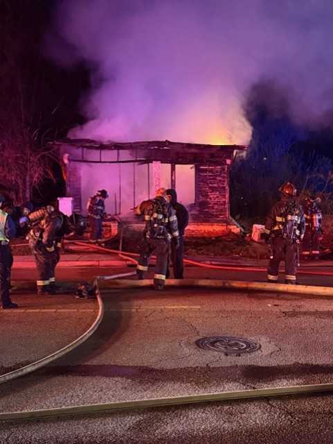 Firefighters battle house fire on Fortification Street