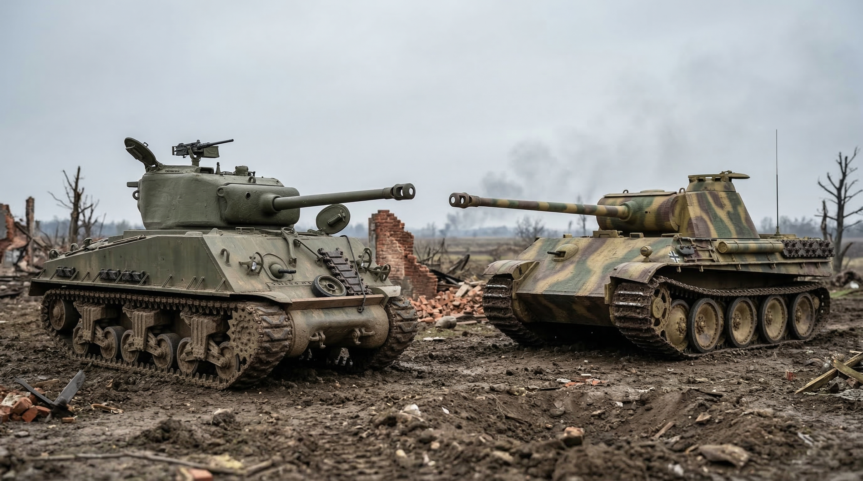 M4 Sherman vs Pantera: qual tanque era melhor