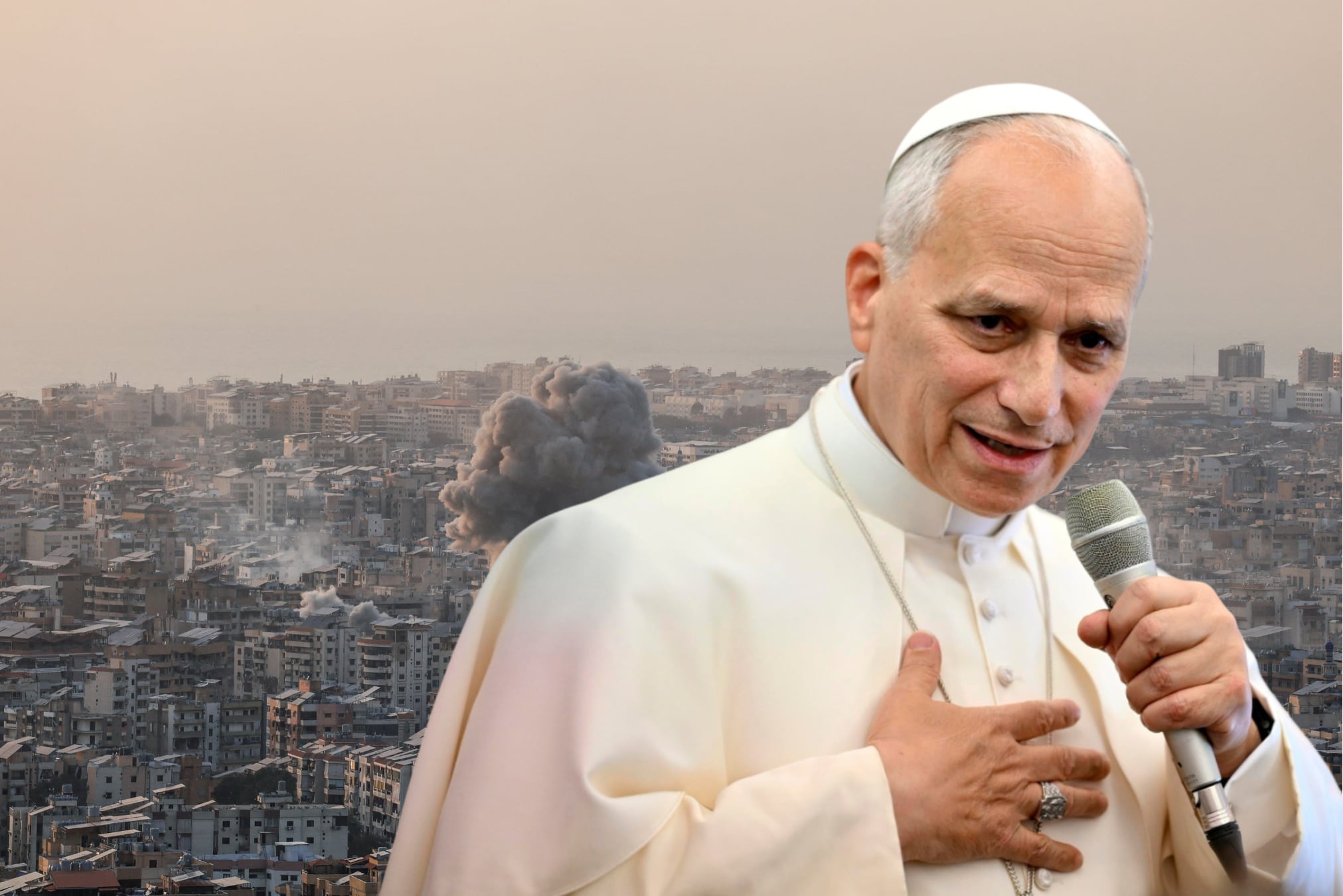 Papa León XIV pide a periodistas contar la guerra en Medio Oriente como ...
