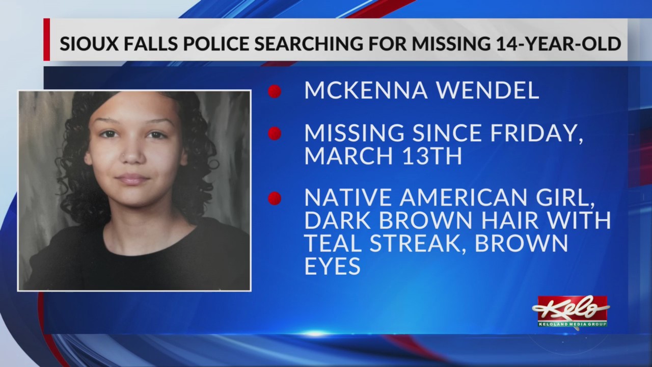 Sioux Falls police searching for missing 14-year-old