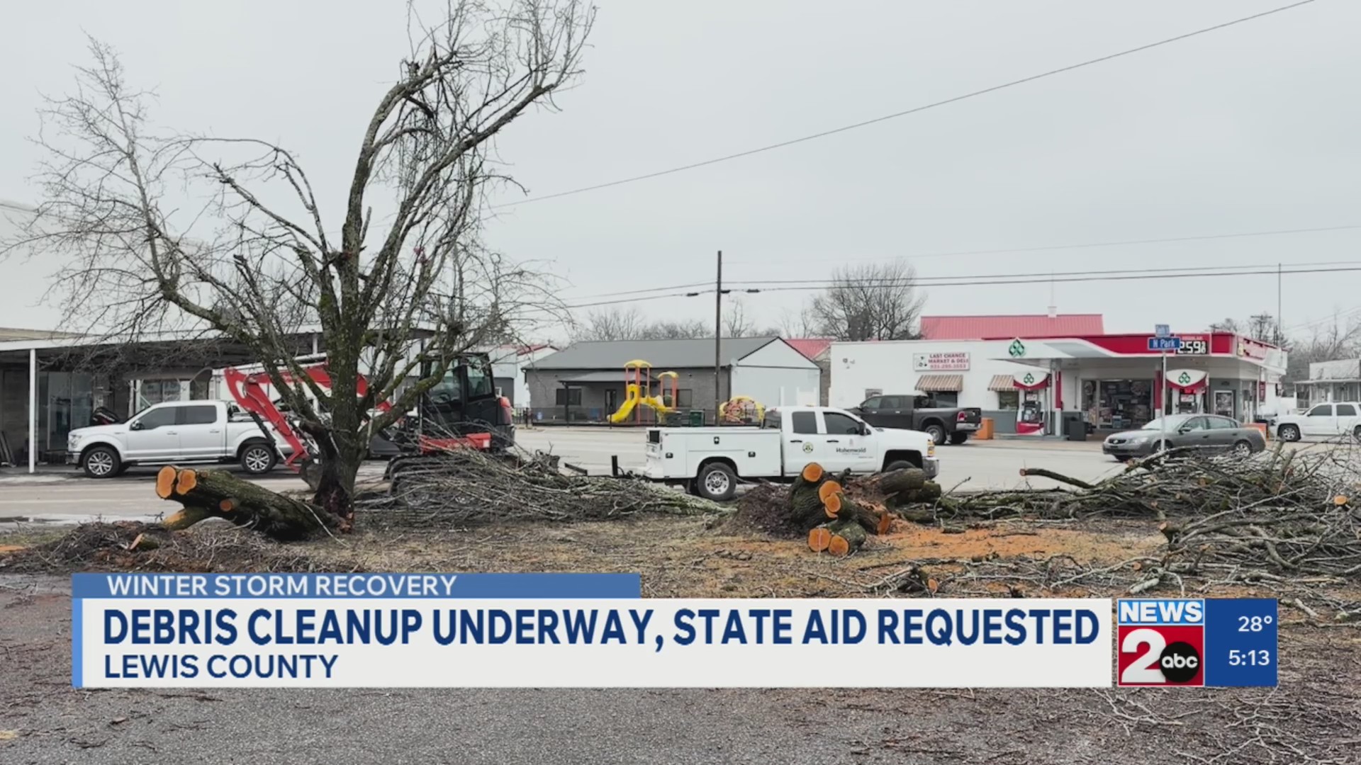 Debris cleanup continues in Middle TN after January winter storm