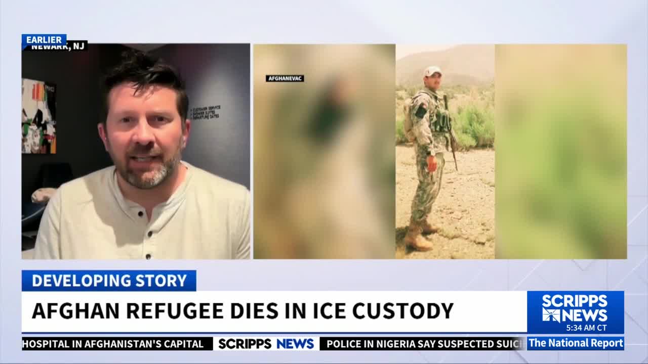 Afghan refugee who helped US military dies in ICE custody one day after ...