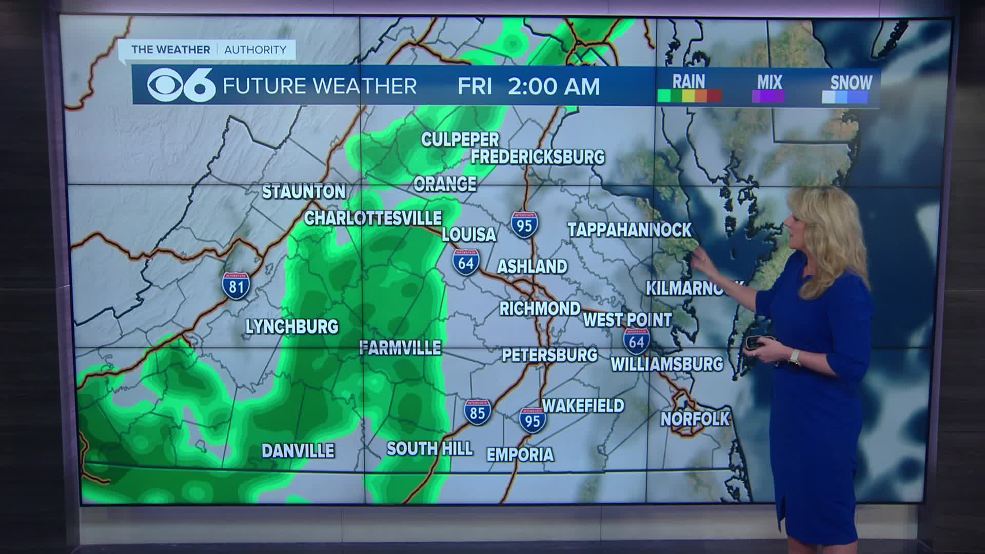 A couple of chilly days for Virginia with freezing nights through midweek