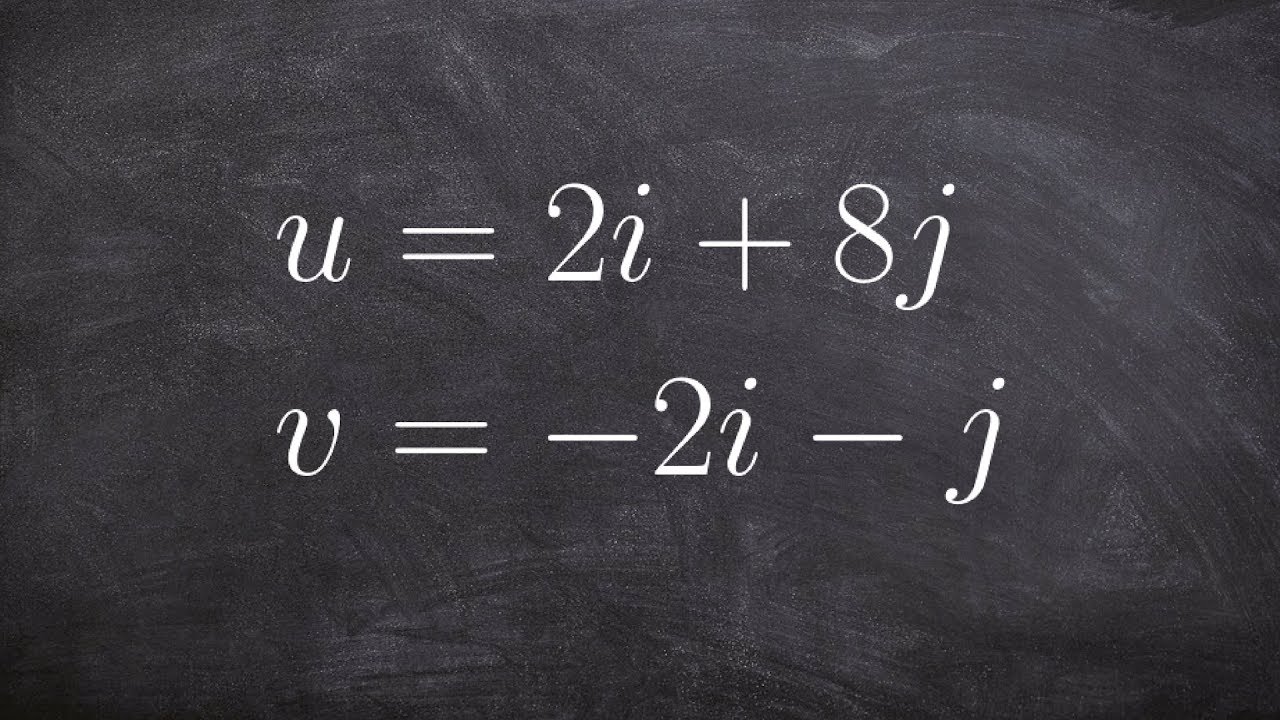 How to find the angle between two vectors written as a linear combination