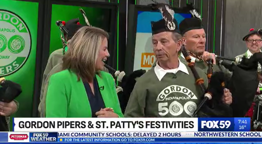 Gordon Pipers and St. Patrick’s Day festivities
