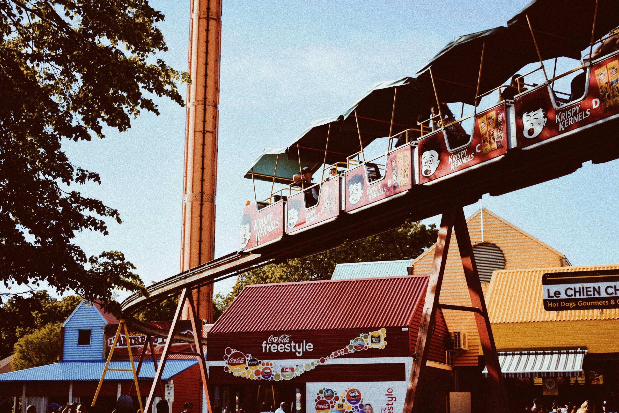 Photos of famous amusement rides in the 70s