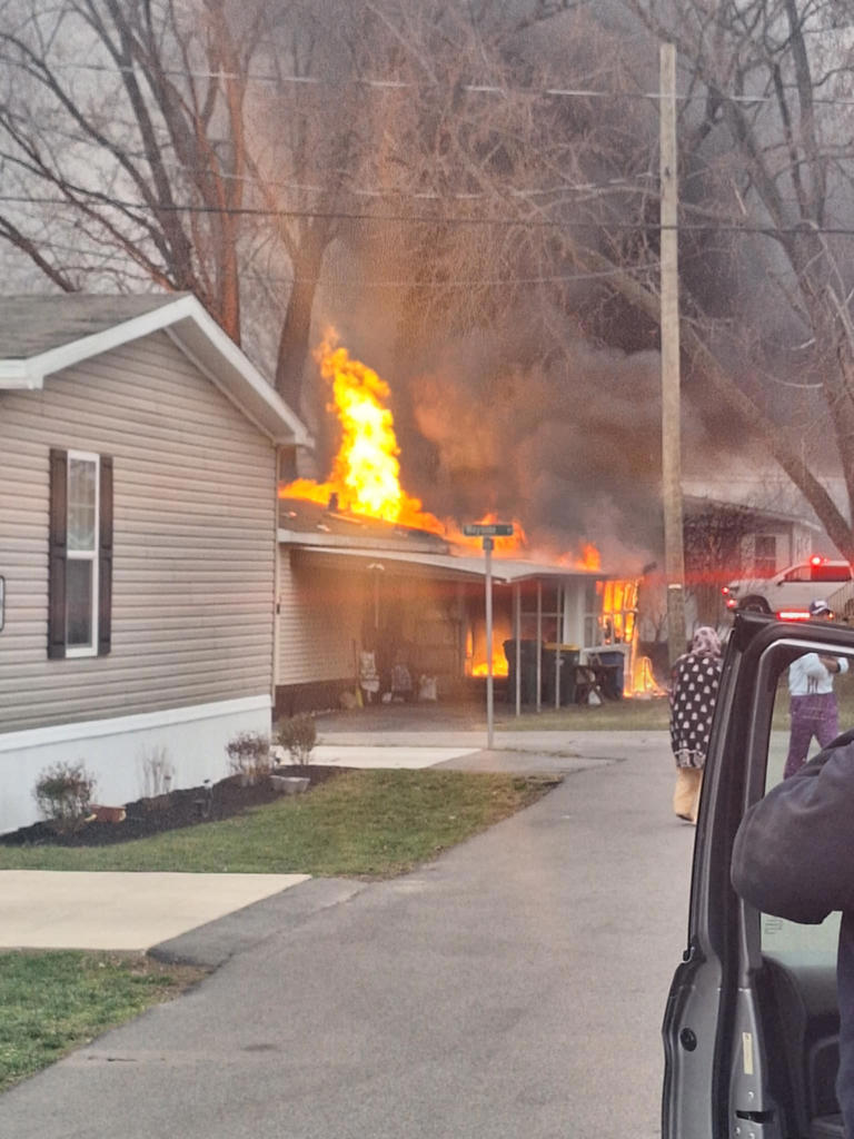 Two escape from mobile hom fire on Wayside Drive in Penfield