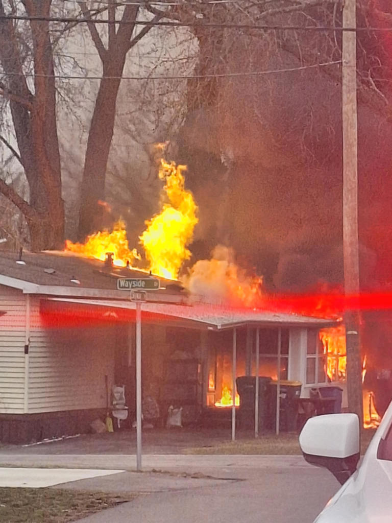 Two escape from mobile hom fire on Wayside Drive in Penfield
