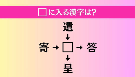 【穴埋め熟語クイズ Vol.4430】□に漢字を入れて4つの熟語を完成させてください