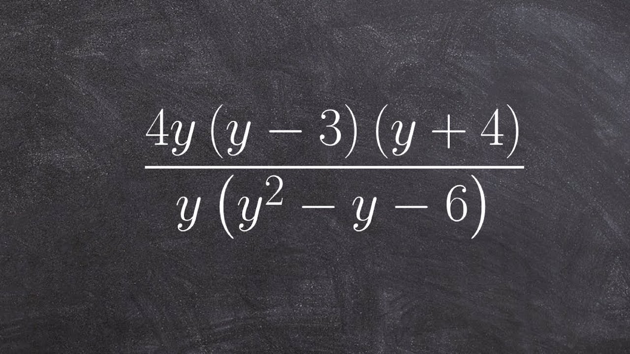 Learn to simplify a rational expression