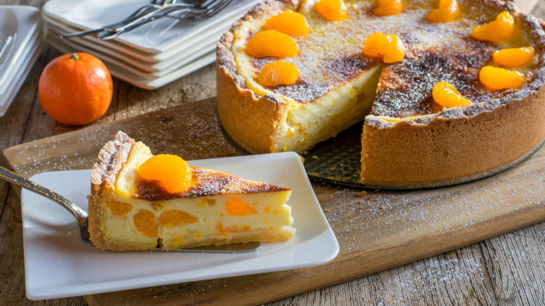 „Faule Weiber“-Kuchen: Rezept für den himmlischen Käsekuchen mit Mandarinen