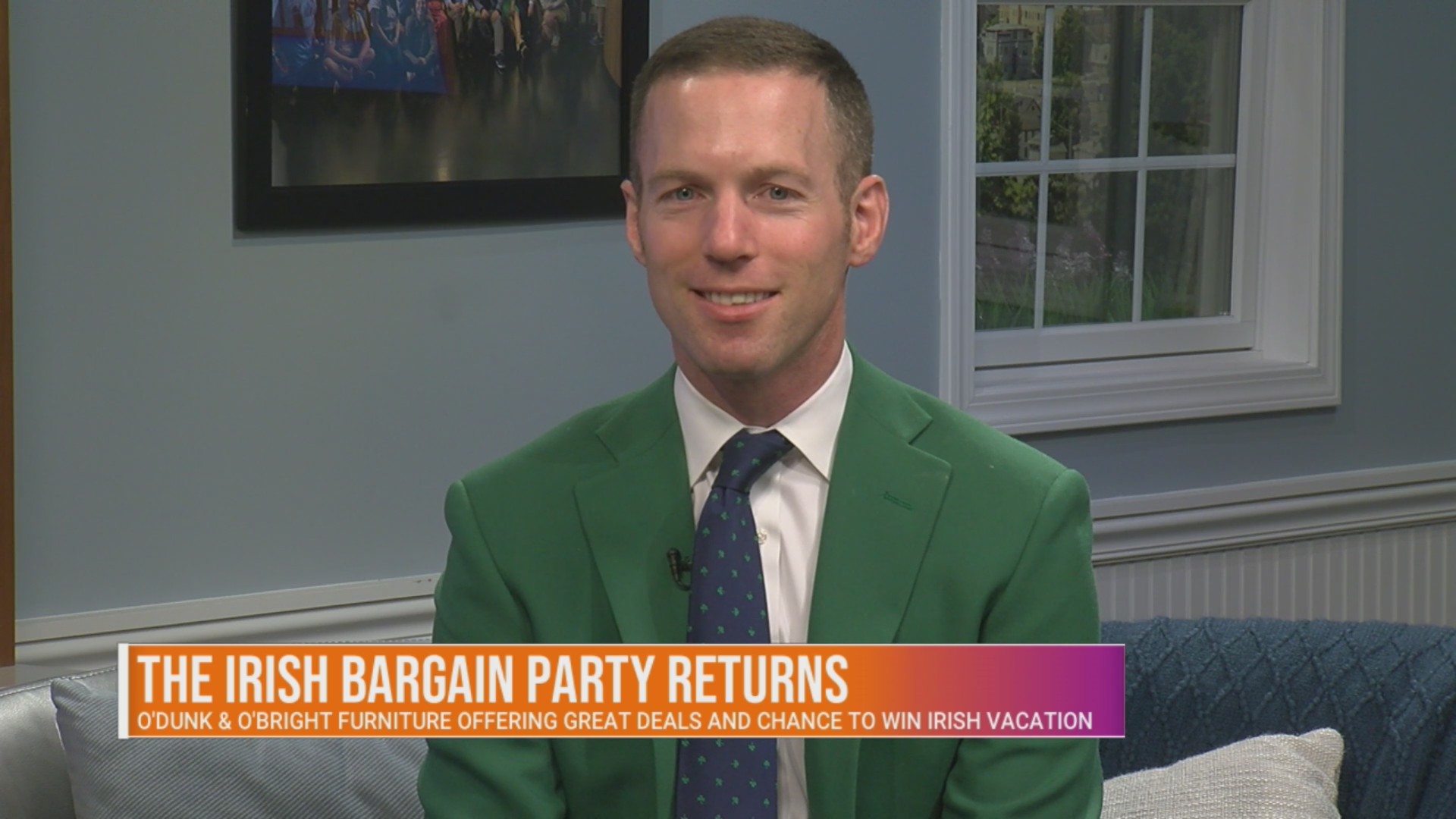 Irish bargain party with O'Dunk & O'Bright