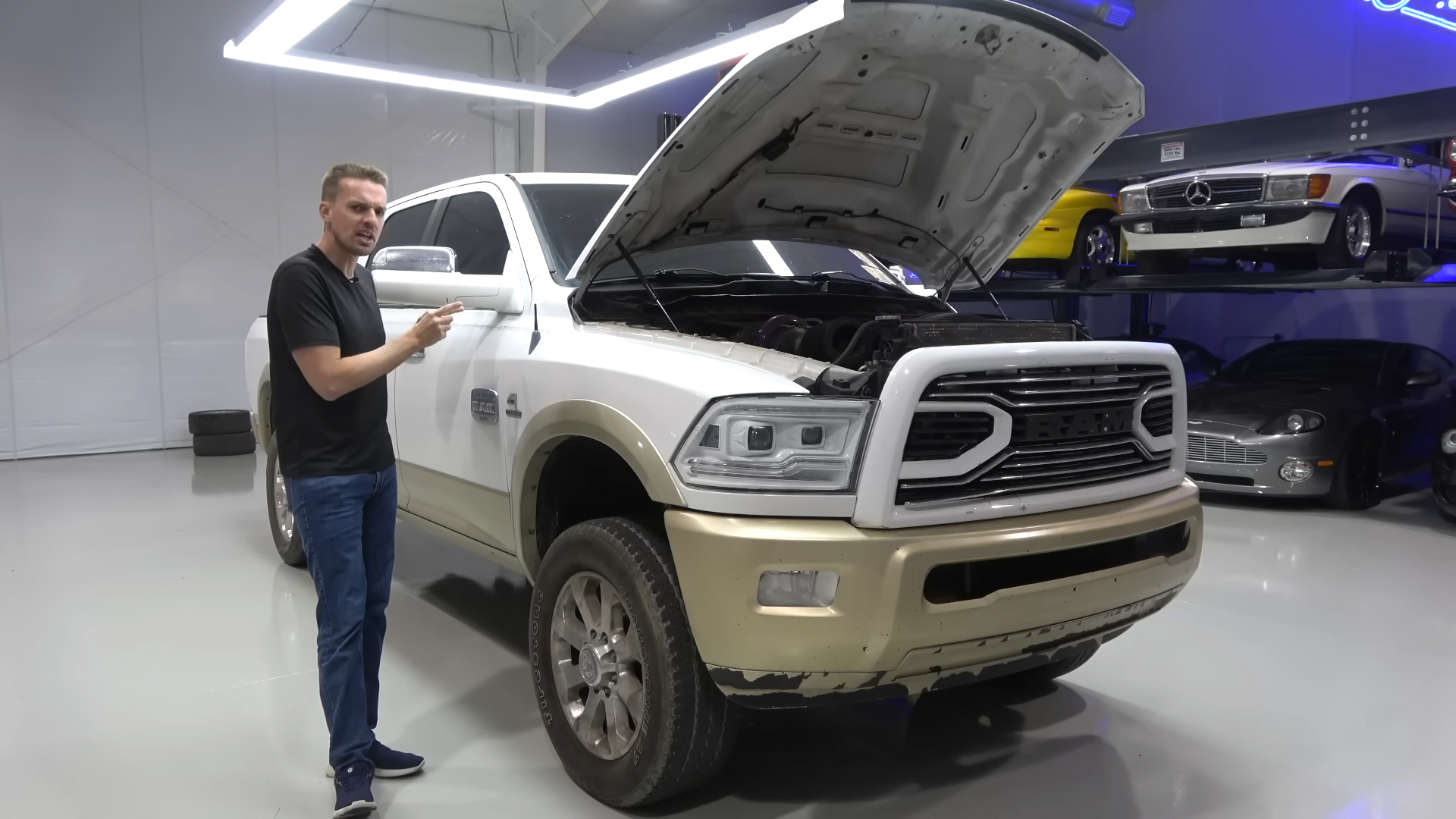 Cheap Ram 2500 auction buy with a huge purple turbo!