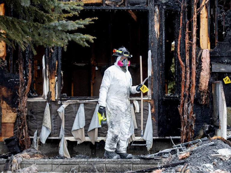 Police and fire crews investigating after home burned down in north ...