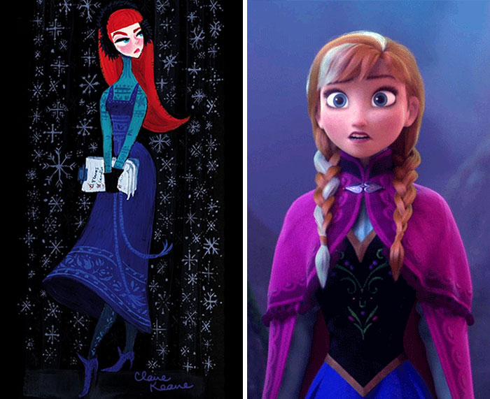 22 Original Concept Art Pieces Of Disney Characters