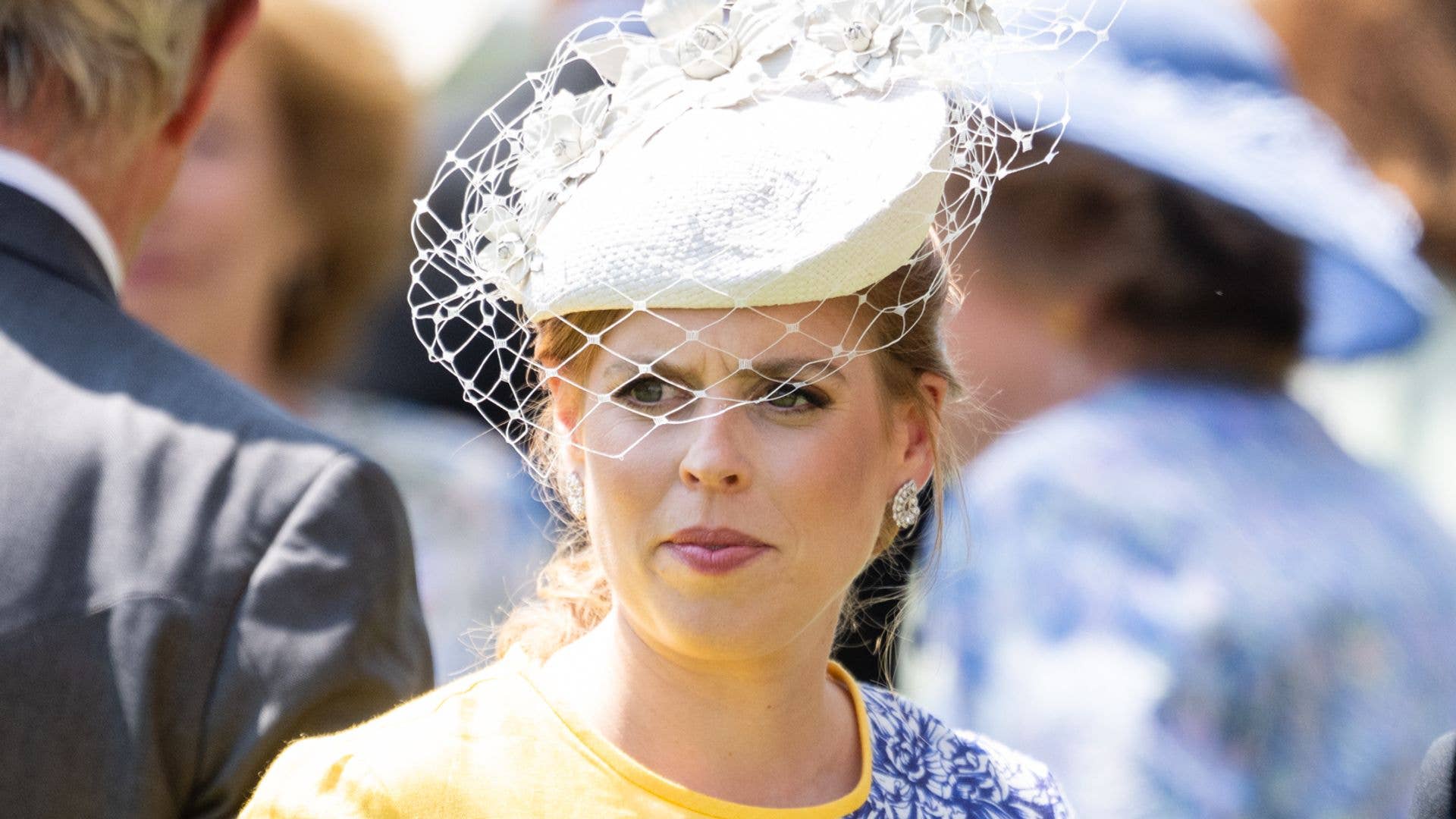 Edoardo Mapelli Mozzi and Princess Beatrice during Royal Ascot