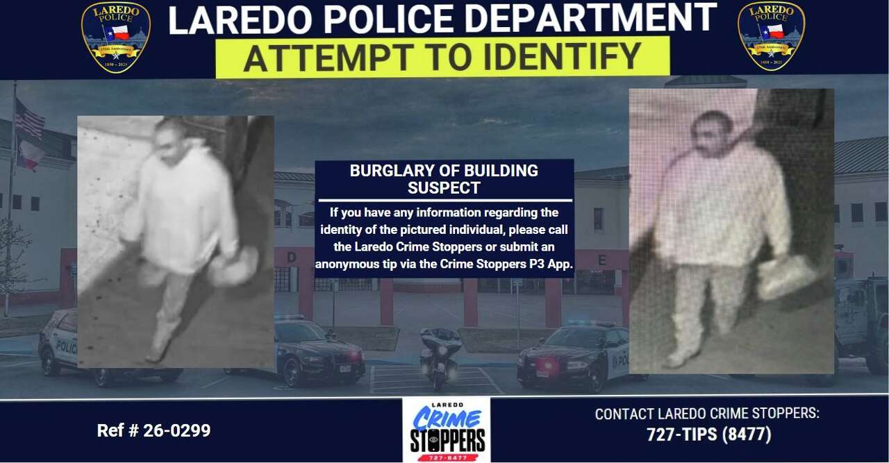 Laredo police offer up to $1,000 reward for help locating burglary suspect